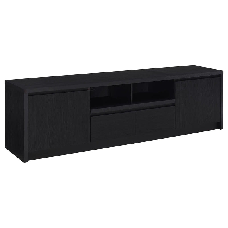 Winfield 78-inch 2-door TV Stand Media Console Black by Unique Piece Furniture