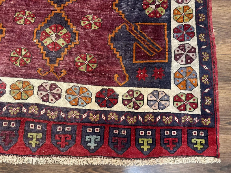Turkish Kazak Rug 5x7, Geometric by Jewel Rugs