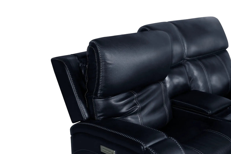 Glenwood - Power Console Loveseat-Recliner With Power And Power Headrest And Lumbar (Layflat) by Unique Piece Furniture