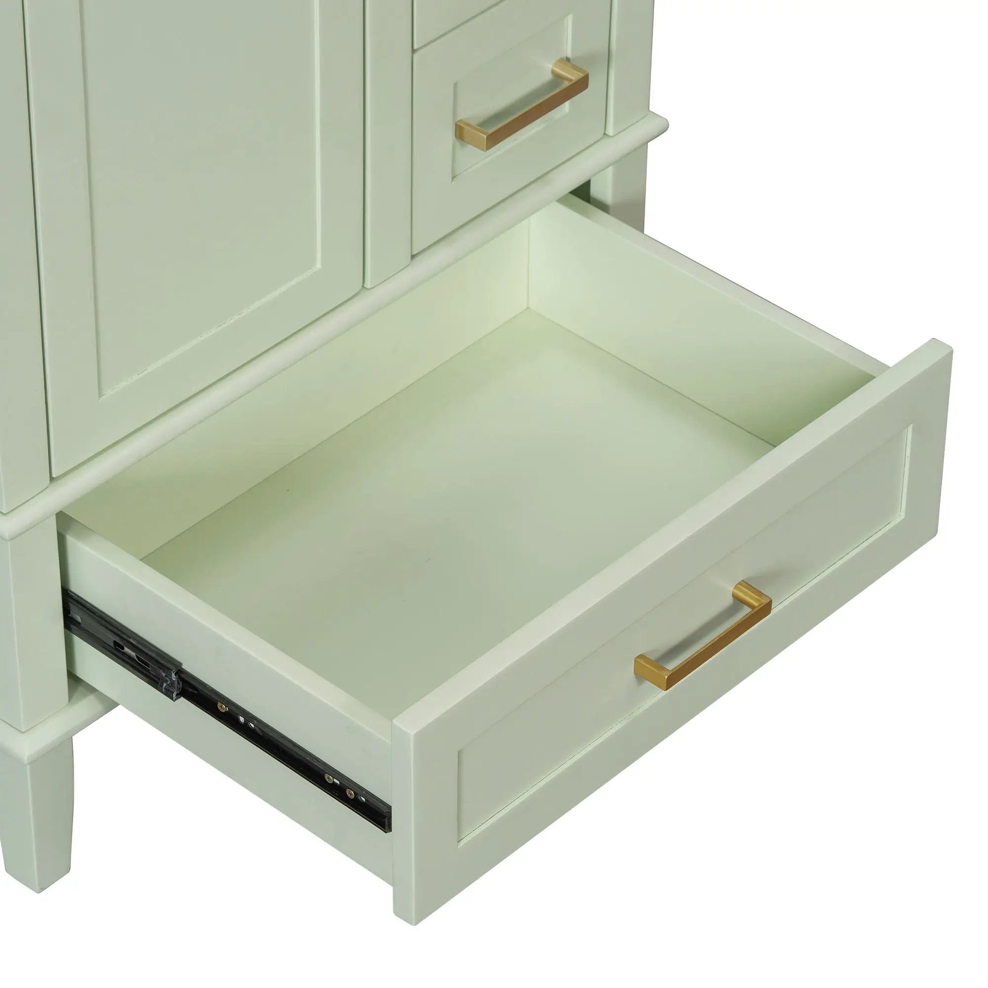 Bathroom Vanity, Modern Bathroom Cabinet With Sink Combo Set, Bathroom Storage Cabinet With A Soft Closing Door And 3 Drawers, Solid Wood Frame by HouseOfZazla