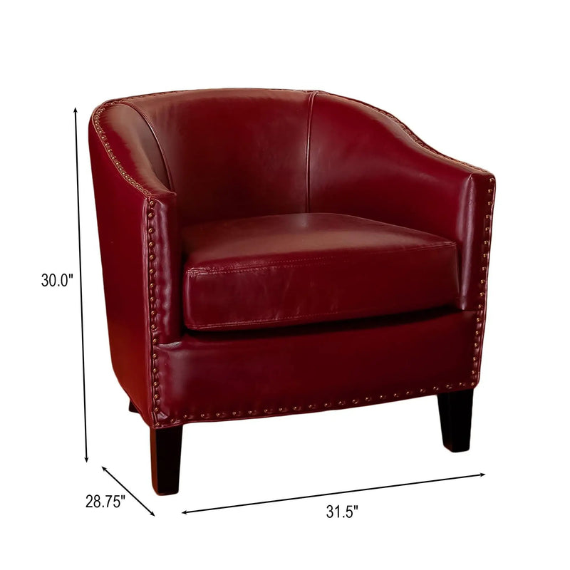 Enigmatica Upholstered Club Chair with Nailhead Trim by HouseOfZazla