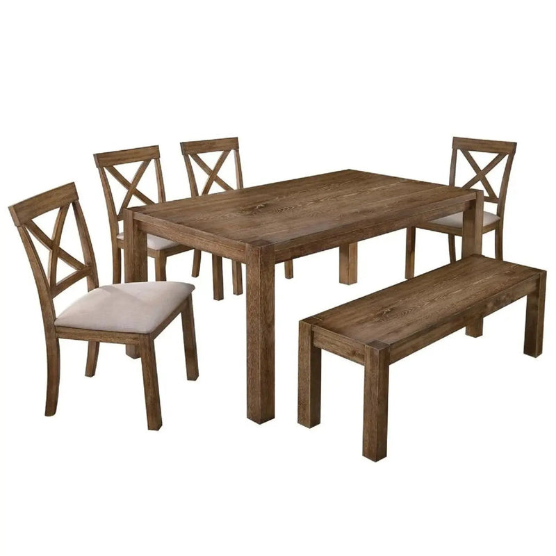 Dining Bench For Dining Room - Brown by HouseOfZazla