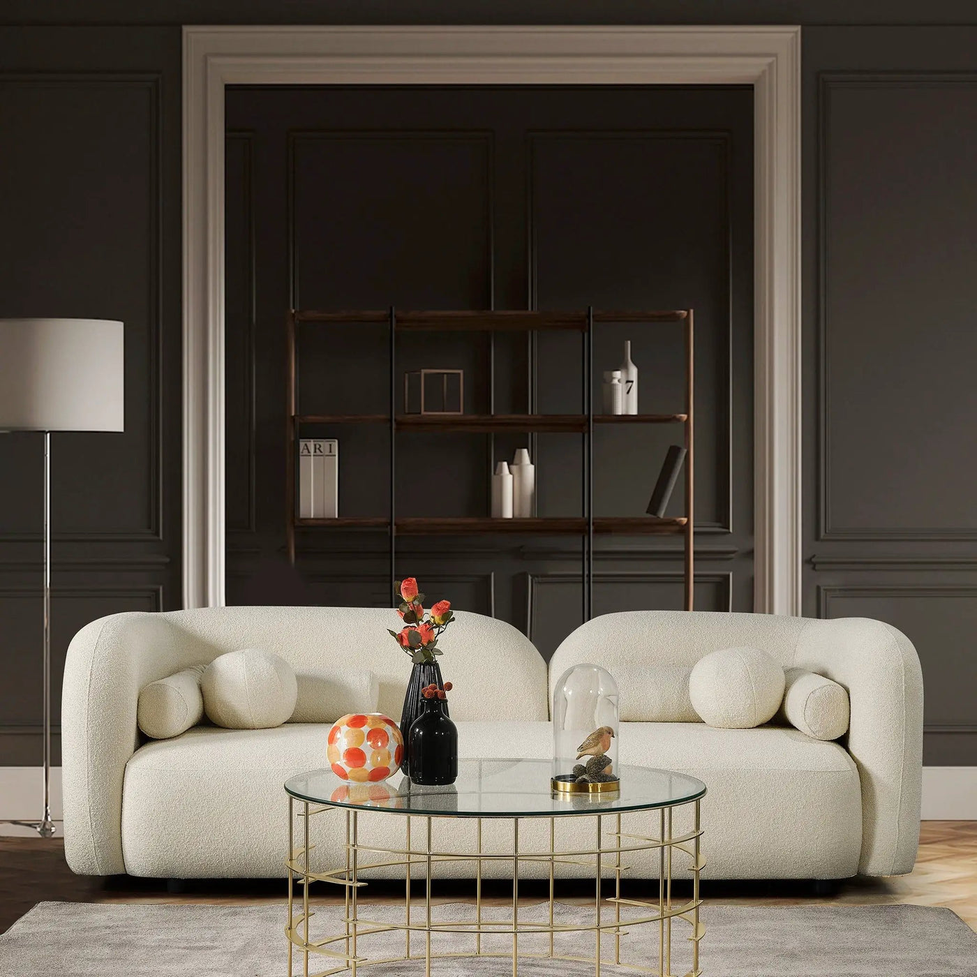 Donna - Japandi Design Boucle Sofa by HouseOfZazla
