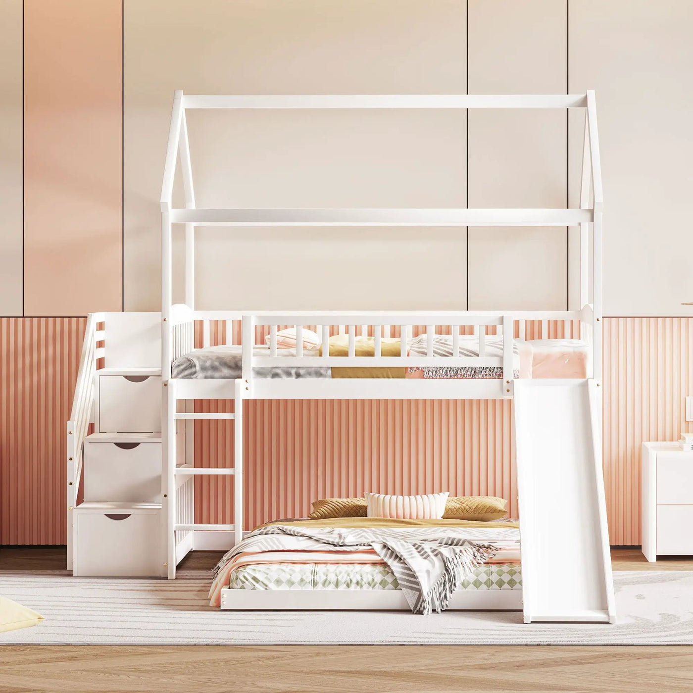 House Bunk Bed With Slide by Unique Piece Furniture