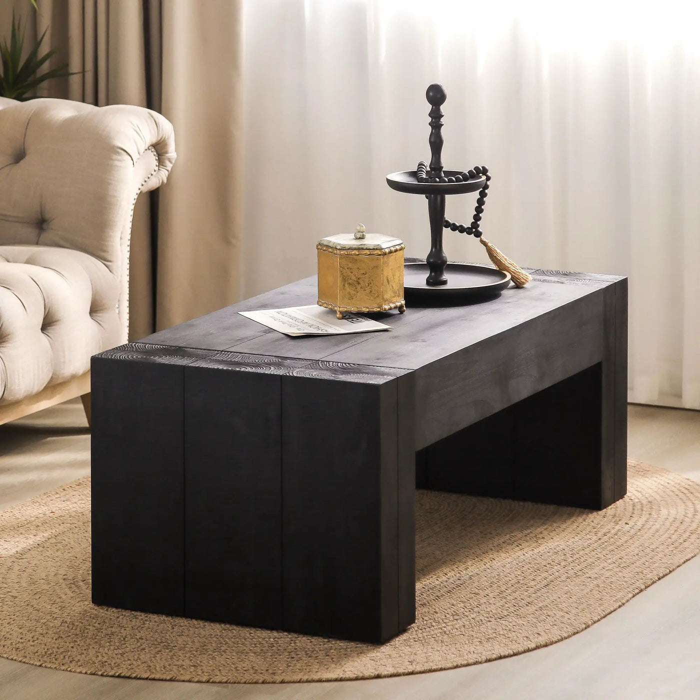 Minimalist Rectangular Center Table For Living Room by Unique Piece Furniture