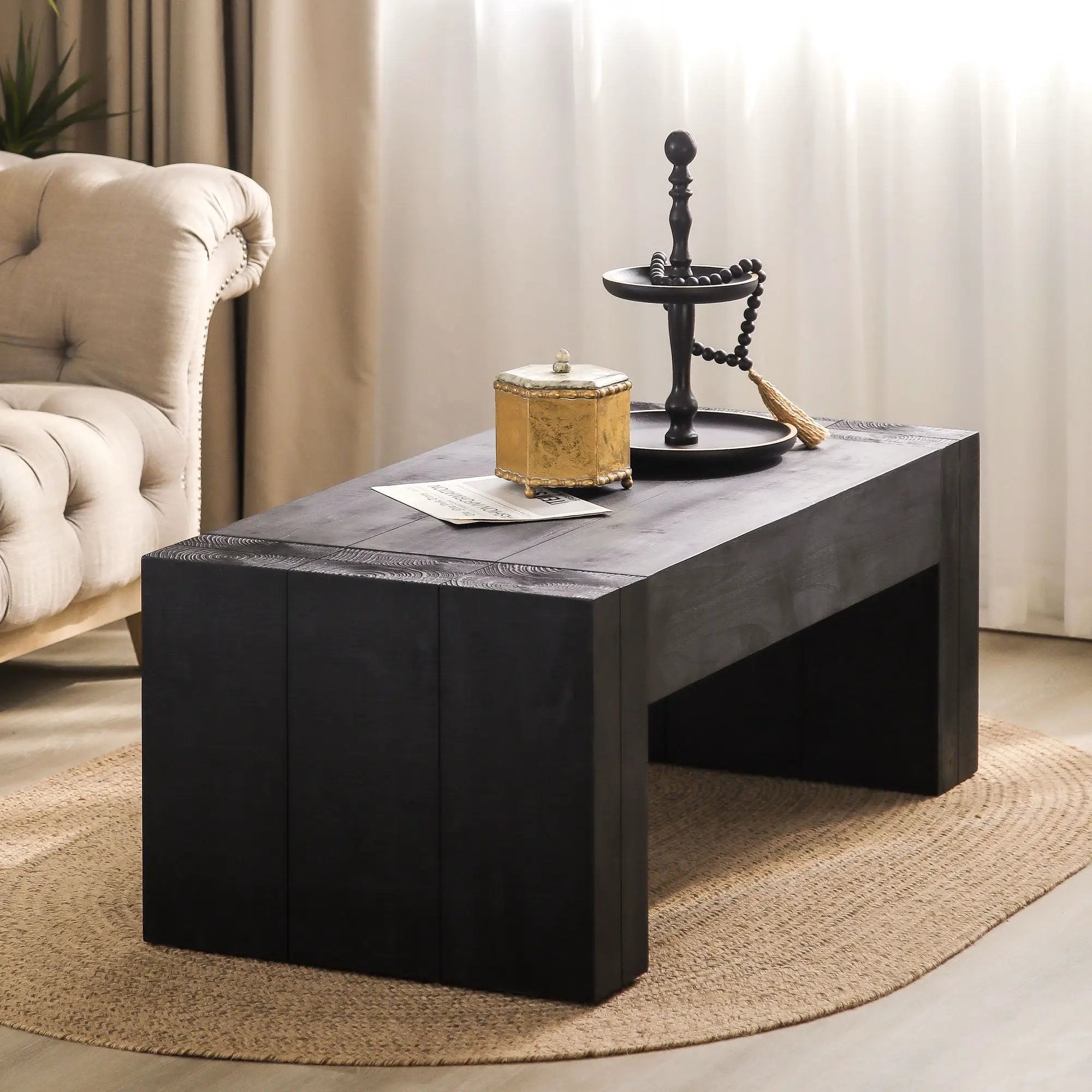 Minimalist Rectangular Center Table For Living Room by Unique Piece Furniture