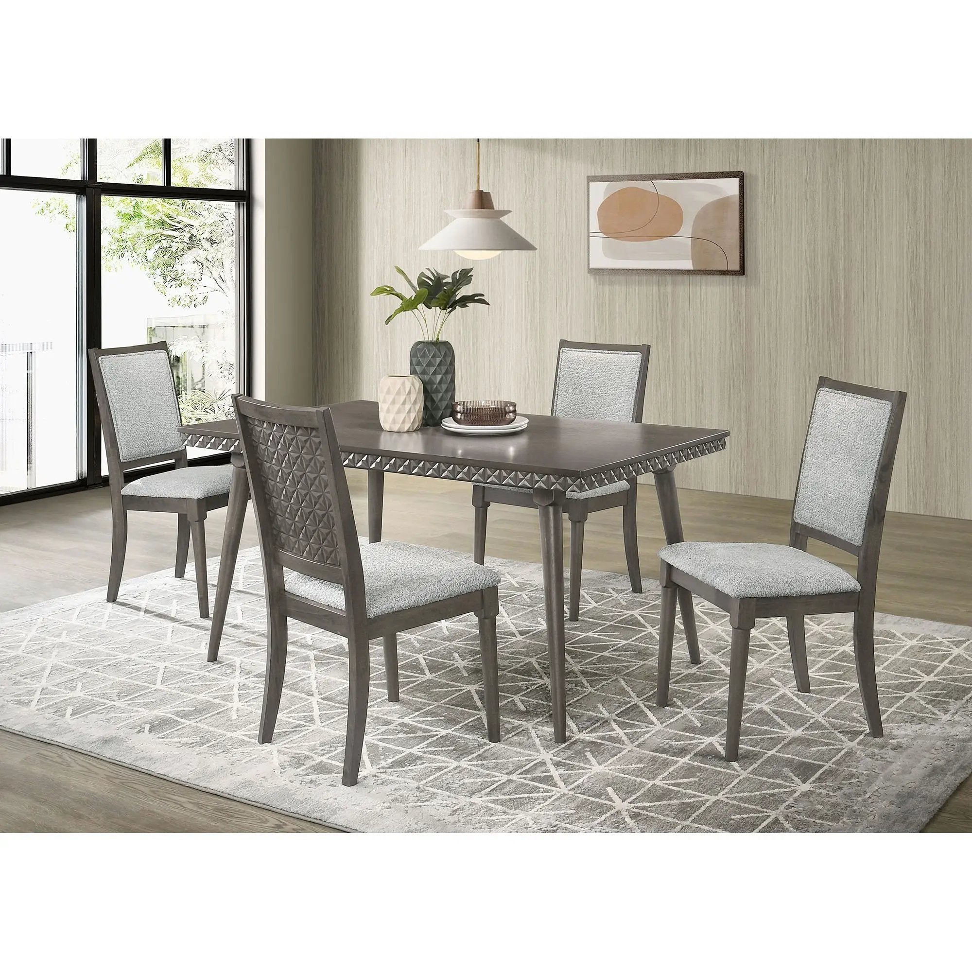 Perkins - Rectangular Dining Table - Dark Brown by HouseOfZazla