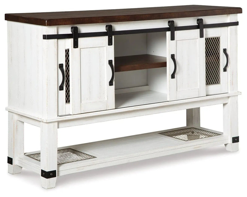 Valebeck - Dining Room Server - White / Brown by Unique Piece Furniture
