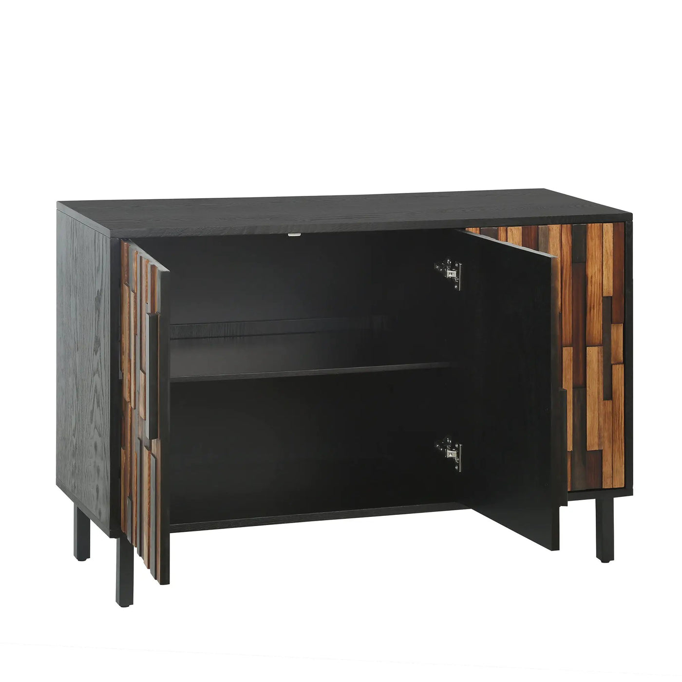 Farmhouse Rustic Sideboard With Straight Wood Pattern by HouseOfZazla