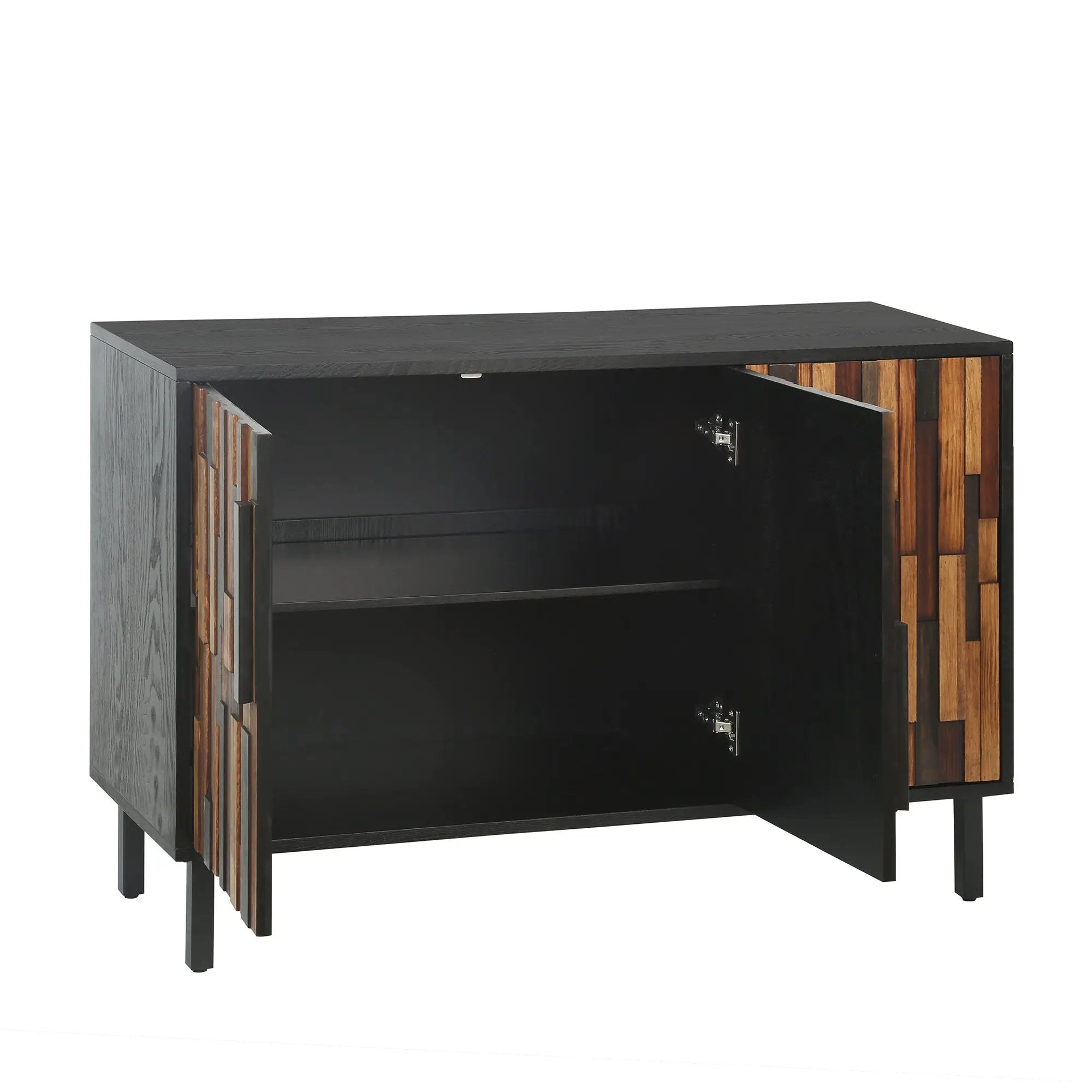 Farmhouse Rustic Sideboard With Straight Wood Pattern by HouseOfZazla
