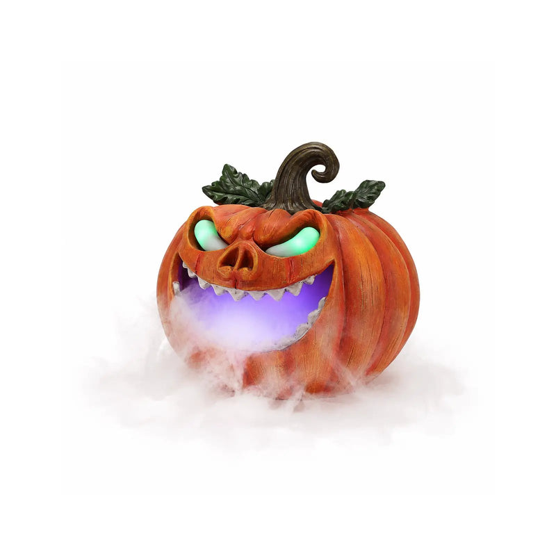 Halloween Pumpkin Monster Mist Sprayer, LED Light Up Fogger Figurine by HouseOfZazla