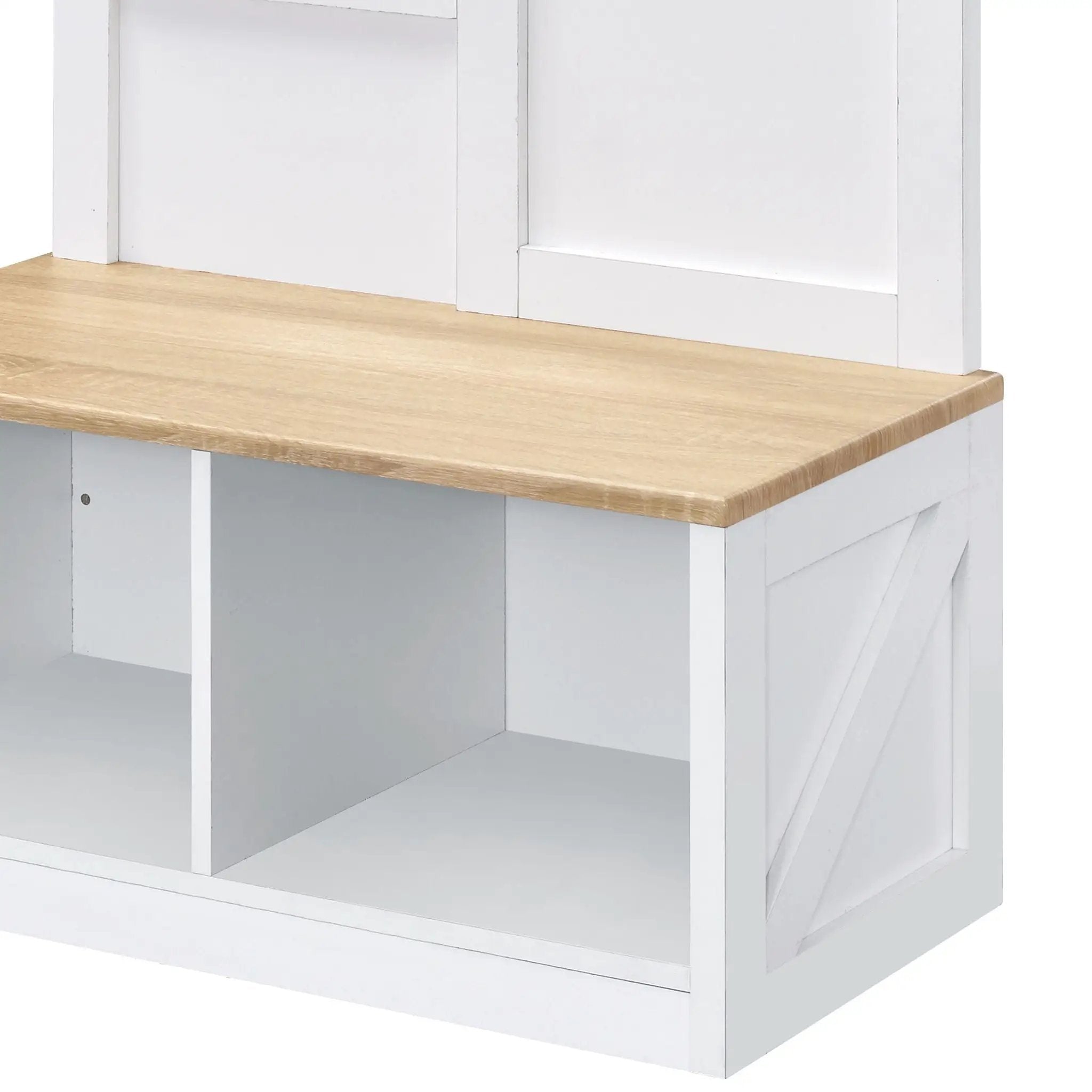 Melati - Hall Tree - Light Oak / White by Unique Piece Furniture