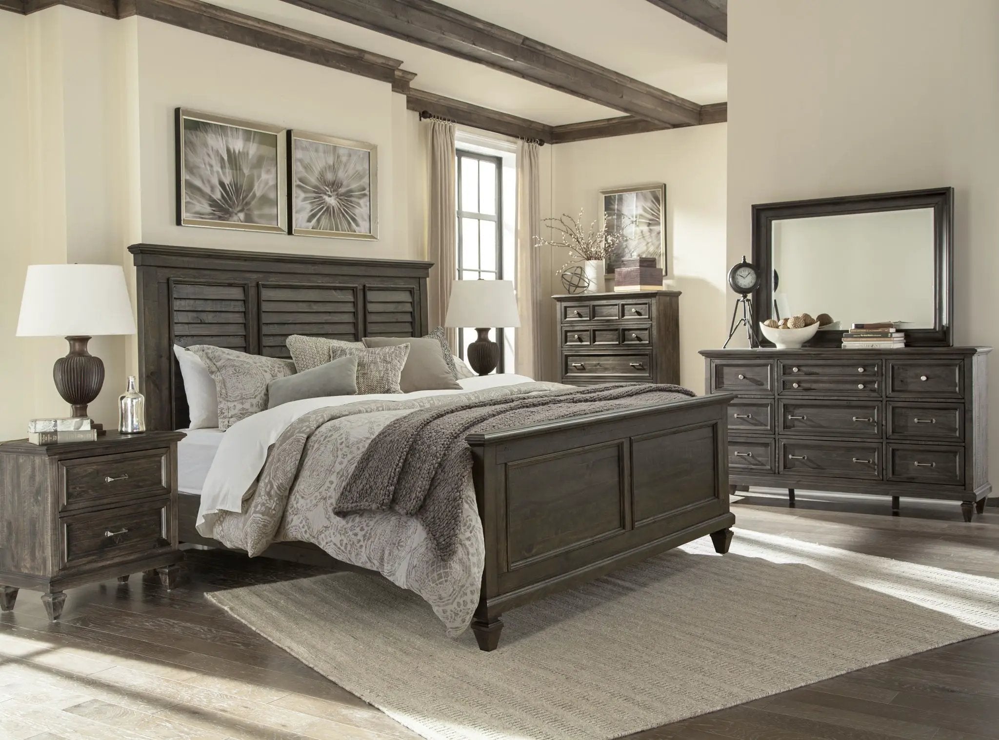 Calistoga - 5 Drawer Chest - Weathered Charcoal by Unique Piece Furniture
