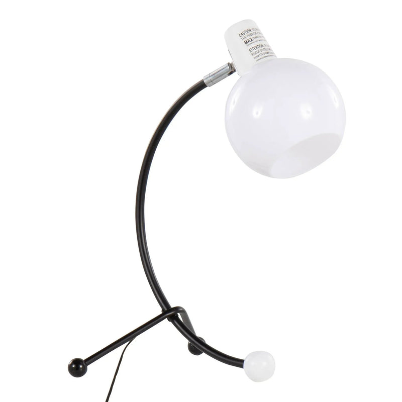 Eileen - Contemporary Task Lamp - Black / White by HouseOfZazla