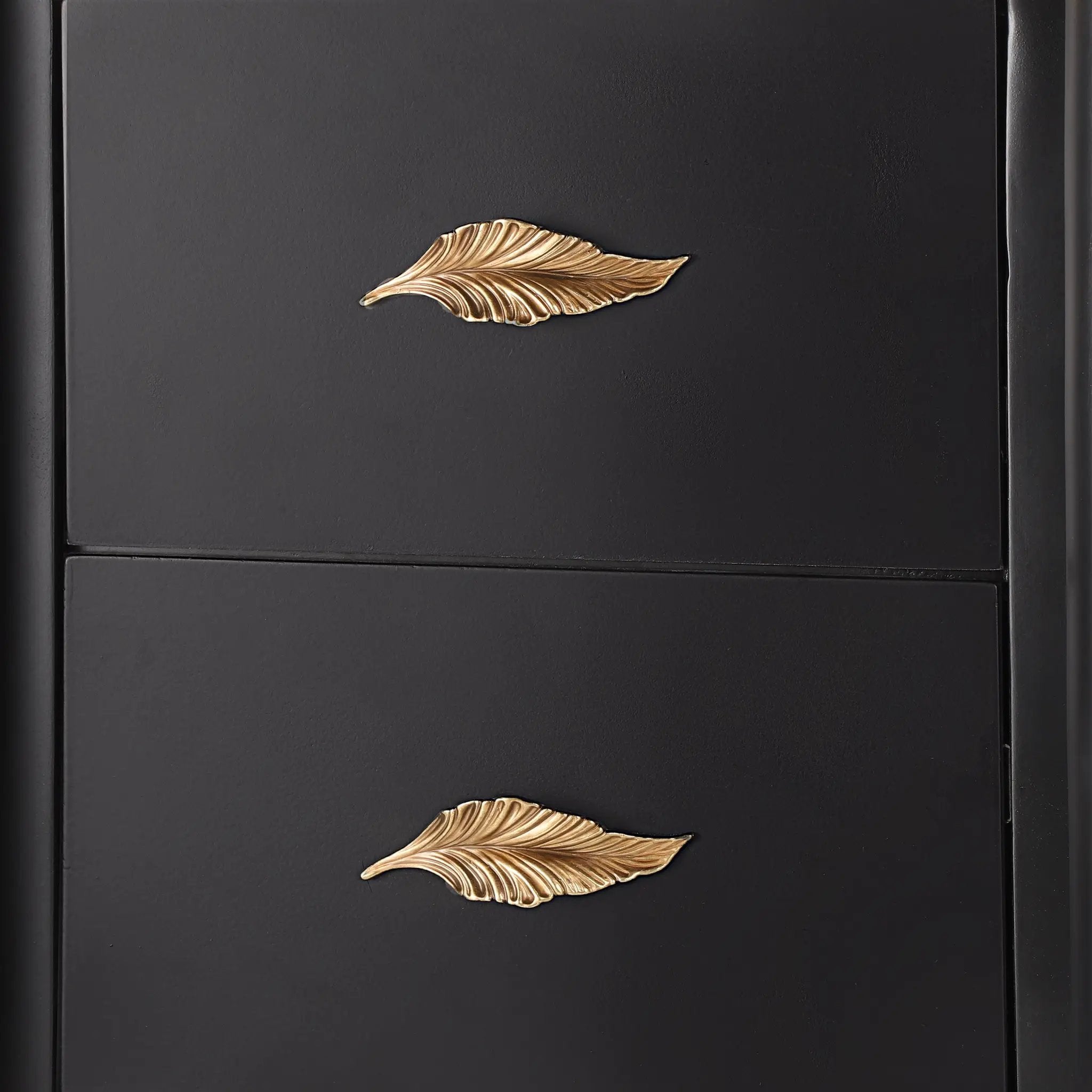 Contemporary 2 Drawers Nightstand with Curved Profile Design by HouseOfZazla