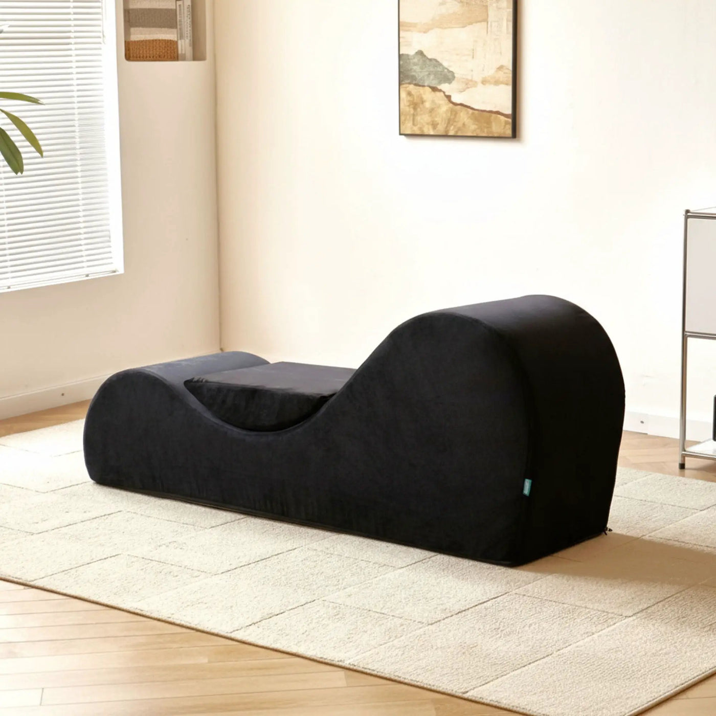 Solace - Chaise Lounge Chair Relaxation, Ergonomic Design With Soft Yet Firm High Density Foam Core by HouseOfZazla