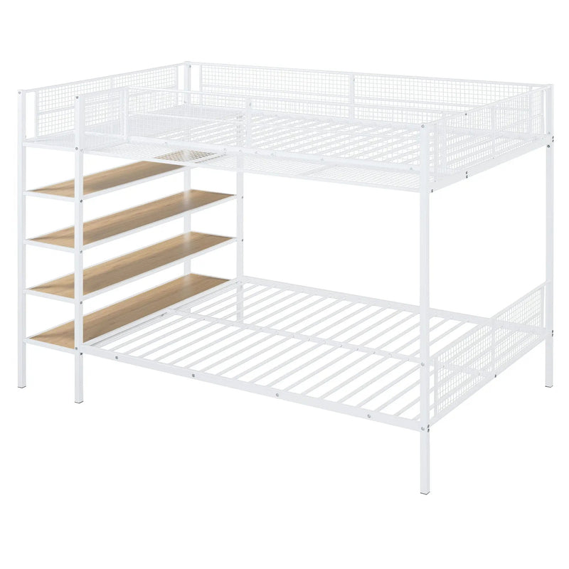 Bunk Bed With 5 Tier Shelves by HouseOfZazla