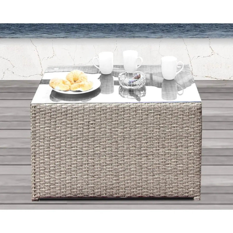 Comfortable Modern Patio Rattan Sectional Set With Cushions by Unique Piece Furniture