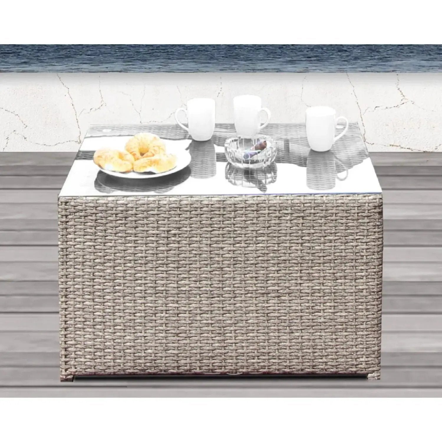 Comfortable Modern Patio Rattan Sectional Set With Cushions by HouseOfZazla