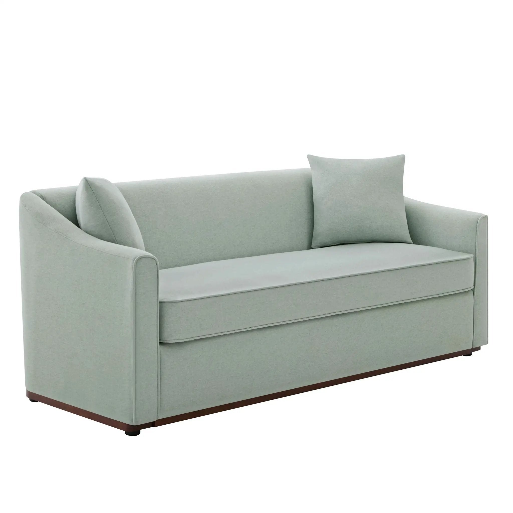 3 Seater Sofa With Wrap Around Armrests And Throw Pillows by HouseOfZazla