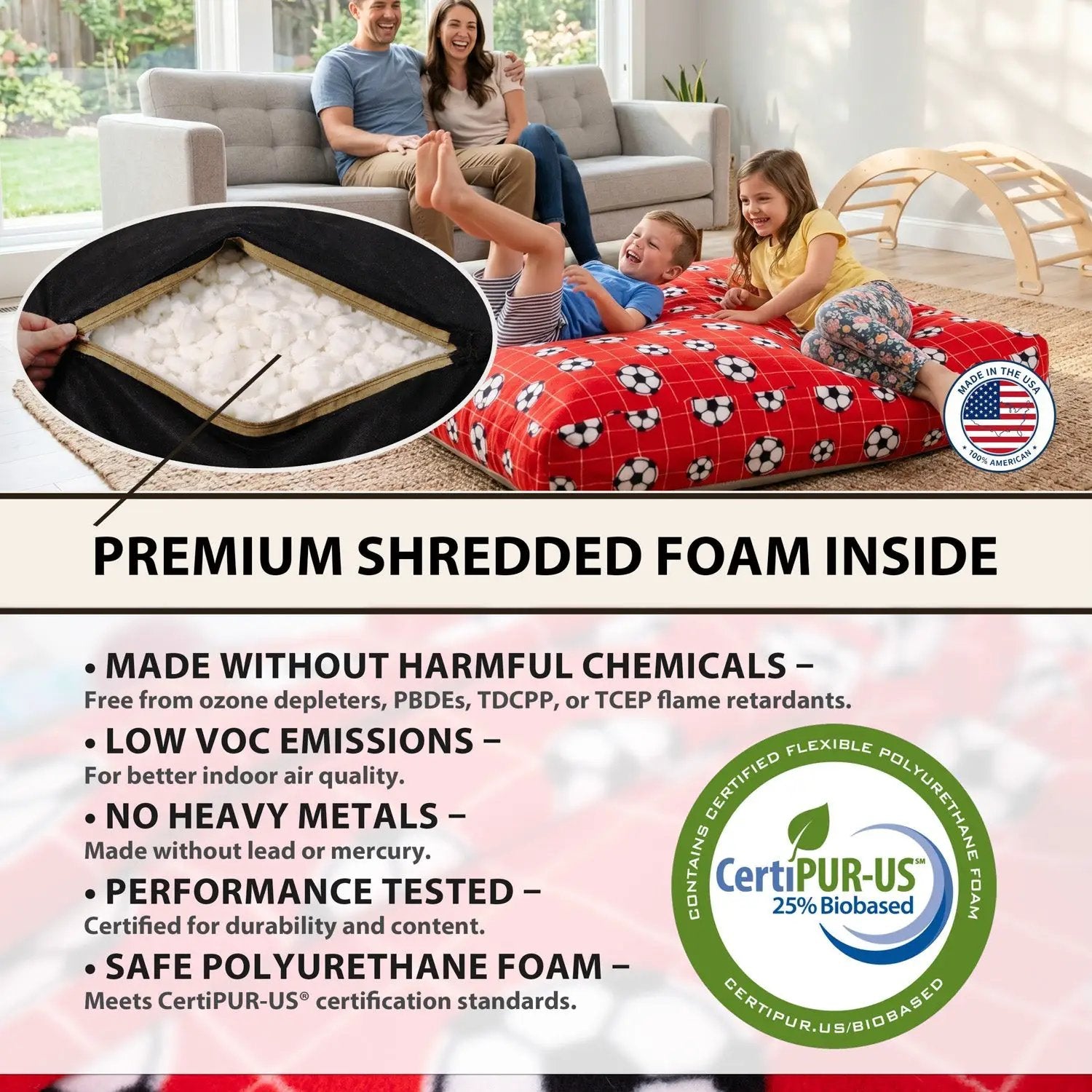 Sensory Crash Pad for Kids & Adult by HouseOfZazla