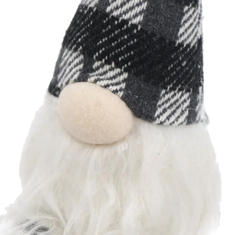 3 Pieces Sitting Gnome, Christmas Table Home Ornaments For Holiday Party Gifts - White / Gray by HouseOfZazla
