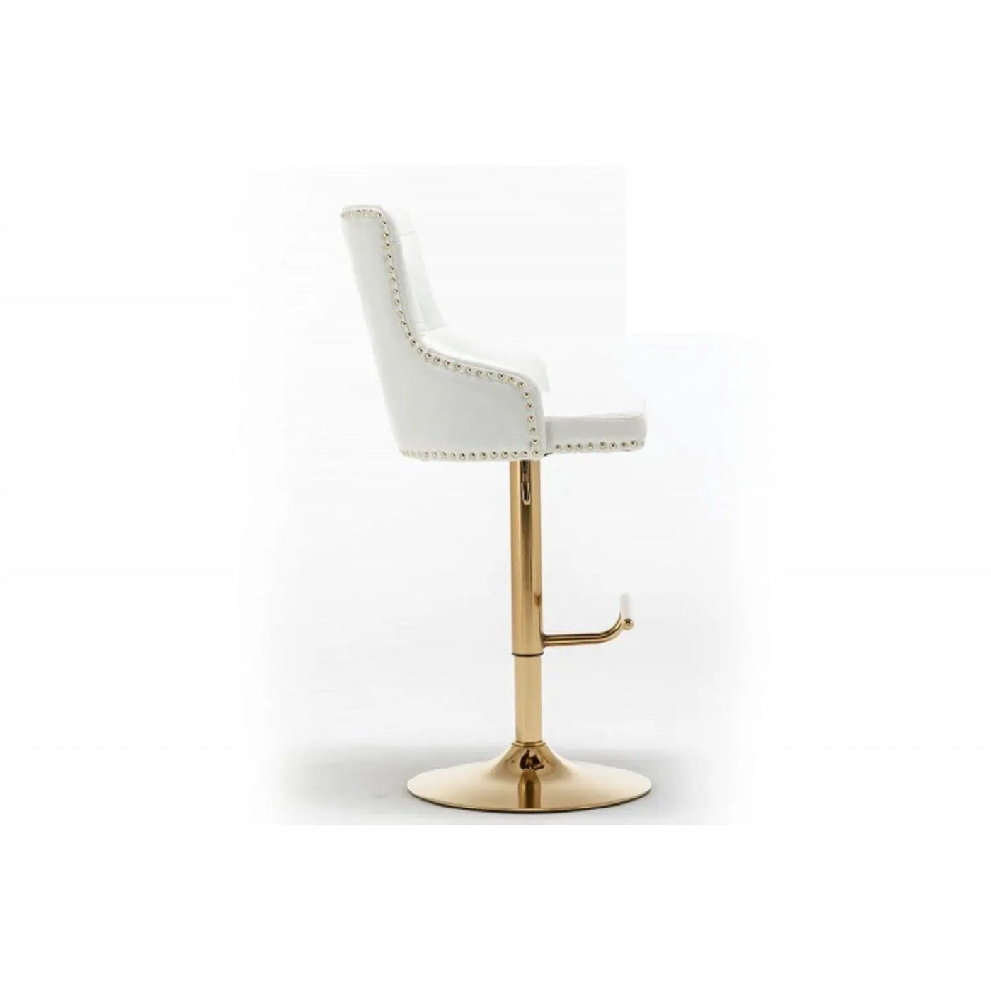 Adjustable Swivel Bar Stool With Nailhead Trim (Set of 2) by Unique Piece Furniture