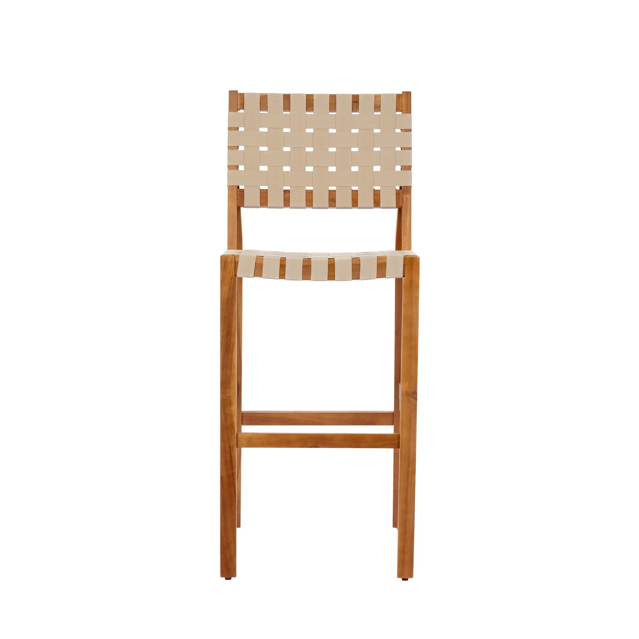 30.5 Inch Seat Height Outdoor Acacia Solid Wood Patio Furniture Set by HouseOfZazla