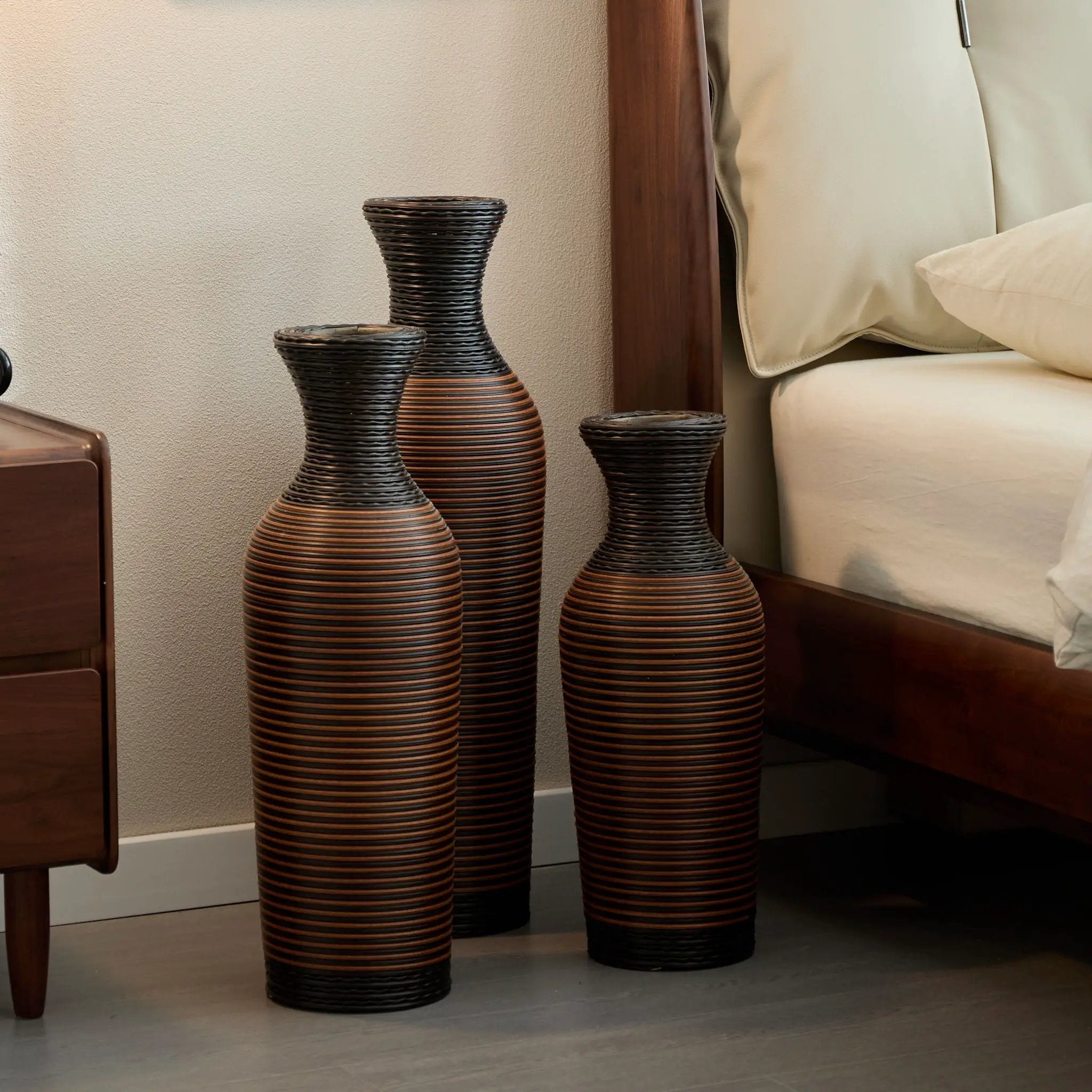 Classic And Neat Floor Vase, High Independent Flower Stand (Set of 3) by HouseOfZazla