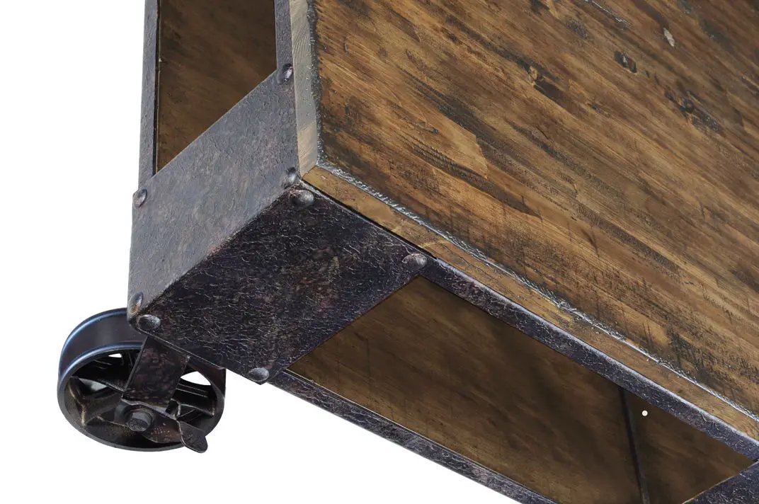 Pinebrook - Rectangular Starter Cocktail Table - Distressed Natural Pine by Unique Piece Furniture