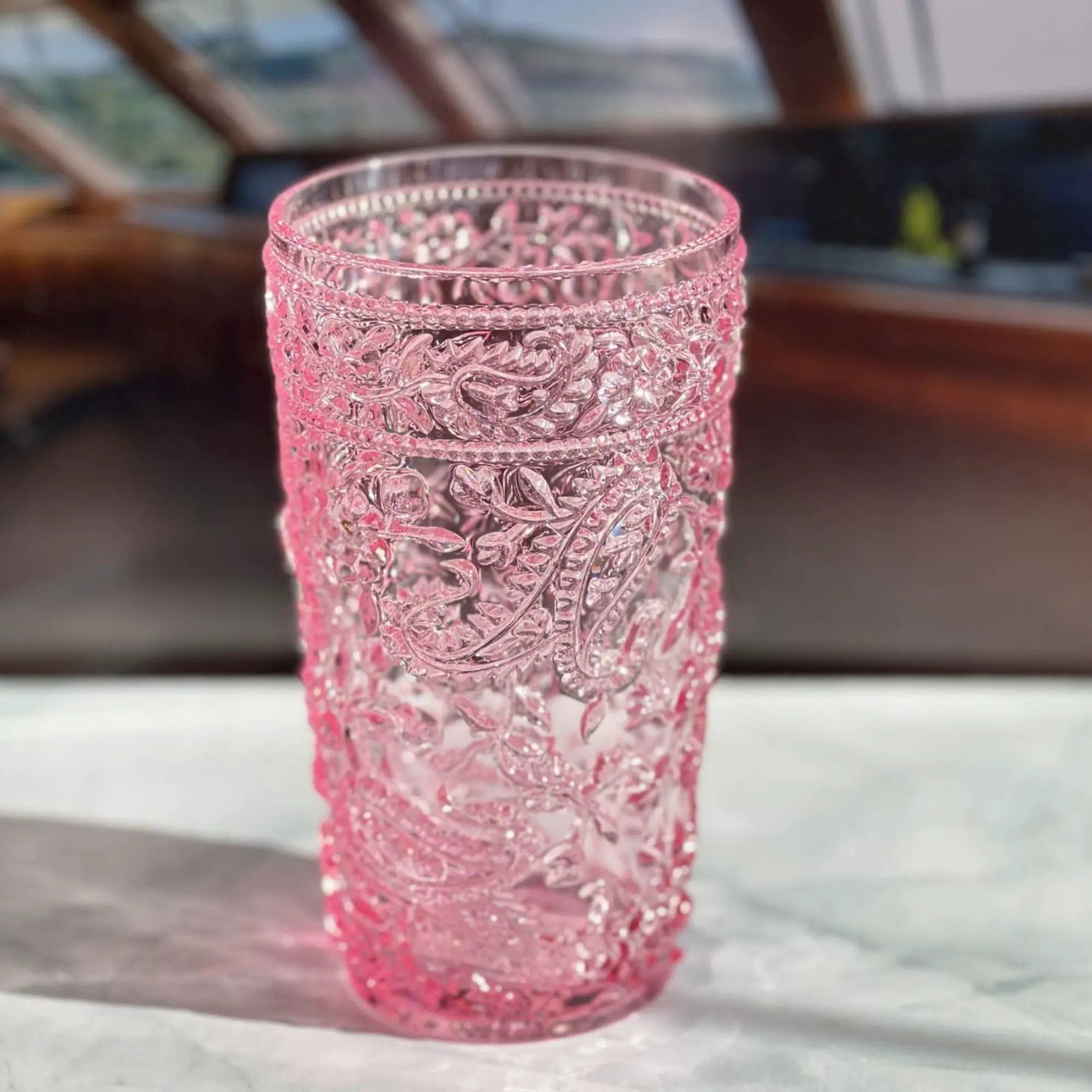Paisley Style Acrylic Hi Ball Glasses (Set of 4) by HouseOfZazla