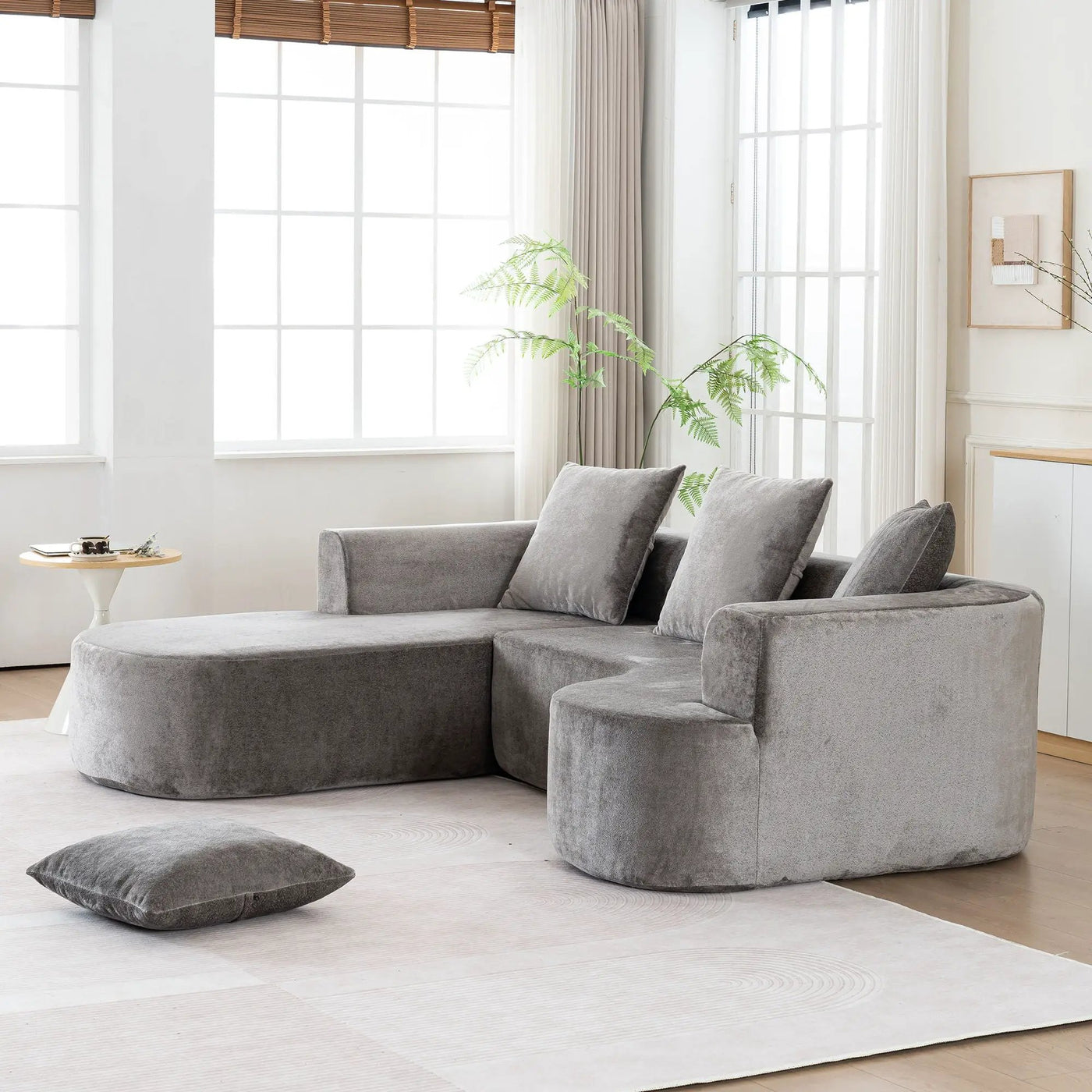 Modular Sectional Sofa With L Shape Chaise With Deep Seat by Unique Piece Furniture