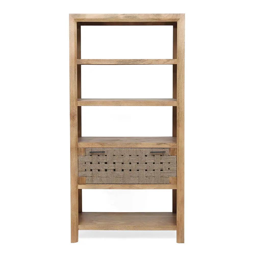 Shelf With Drawer - Beige Brown by HouseOfZazla