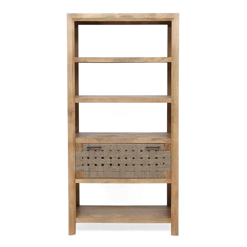 Shelf With Drawer - Beige Brown by HouseOfZazla