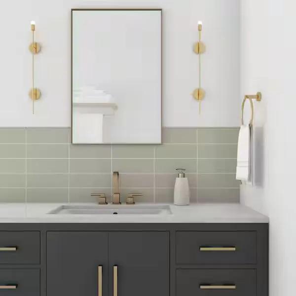 Open Box Daltile Restore Natural Gray 1/2 in. x 12 in. Glazed Ceramic Jolly Trim Tile (0.48 sq. ft./case) by Selzalot
