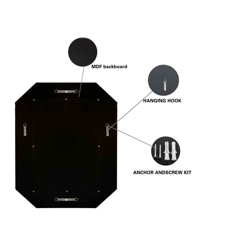 Diamond Shaped Large Wall Mirror by HouseOfZazla