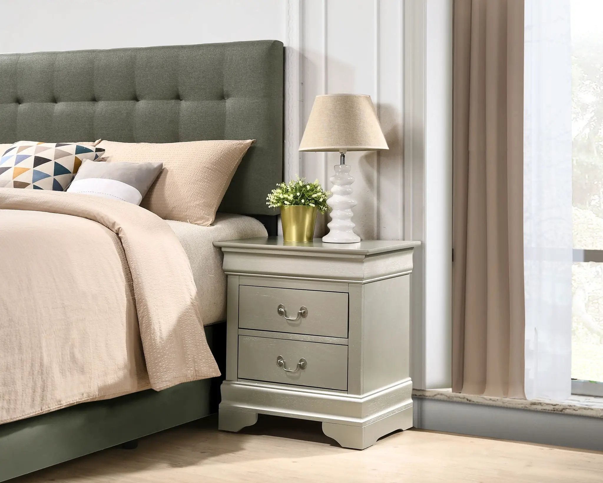Louis Phillipe - Nightstand - Wood by HouseOfZazla