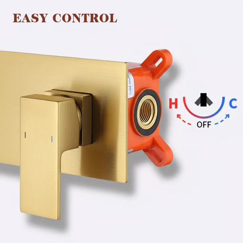 Wall Mount Faucet for Bathroom Sink or Bathtub, Single Handle by HouseOfZazla
