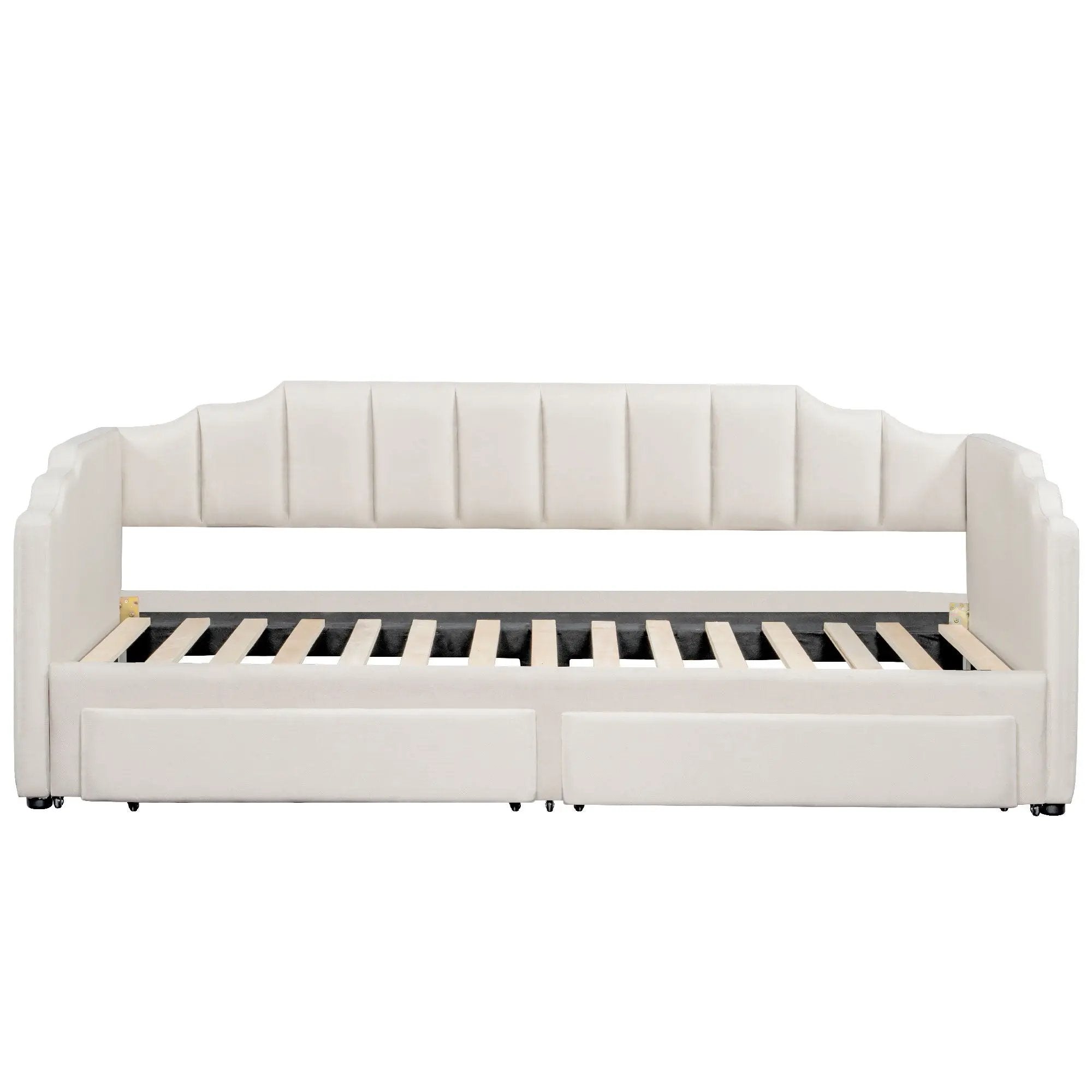 Extendable Daybed With LED Light And 2 Storage Drawers by HouseOfZazla