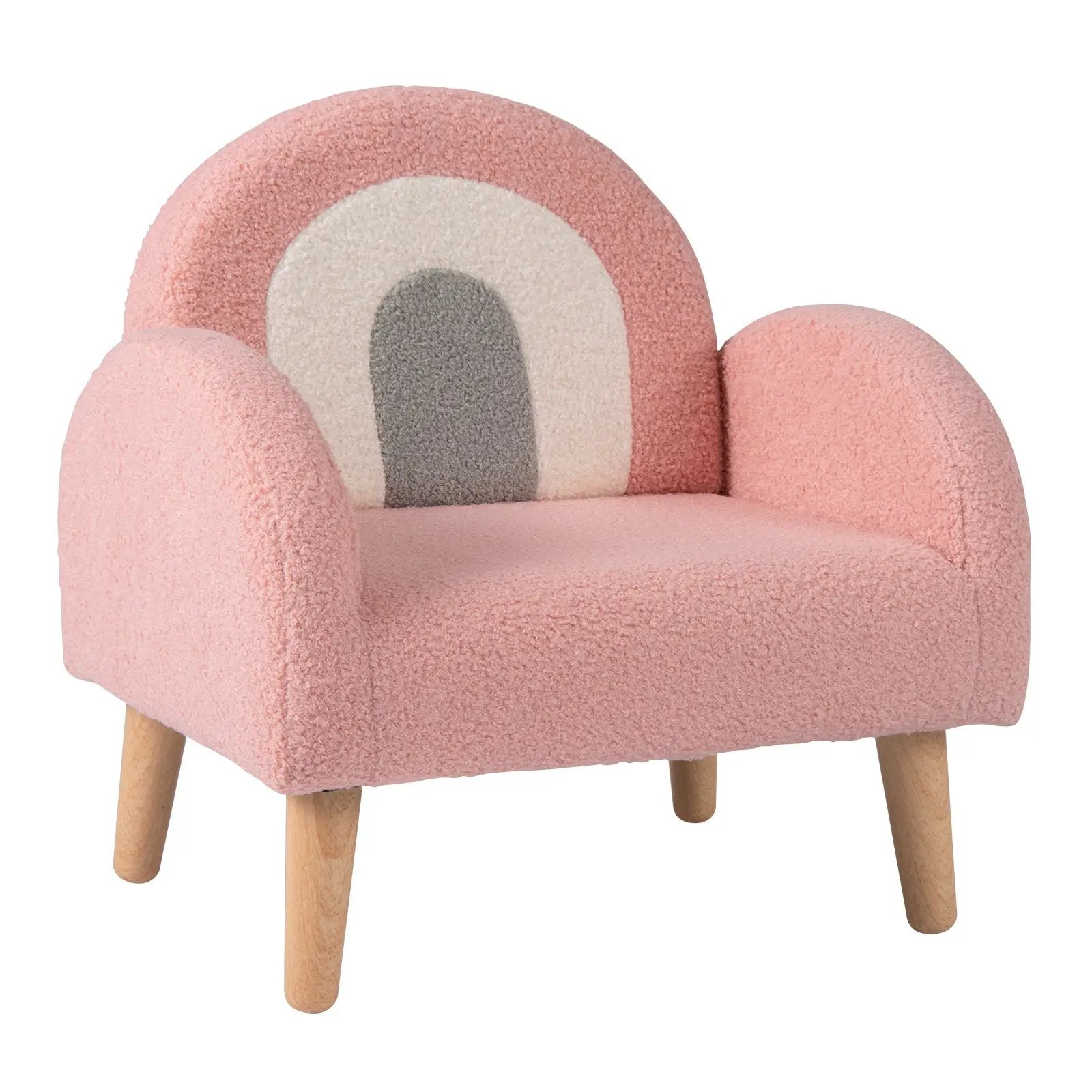 Kids Armchair with Comfy Backrest and Armrests-Pink by DirectDeals