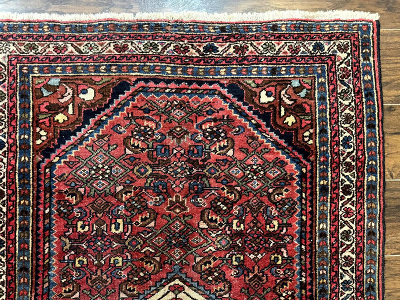Antique Persian Tribal Rug 3.6 x 5, Hamadan Angelas Rug by Jewel Rugs