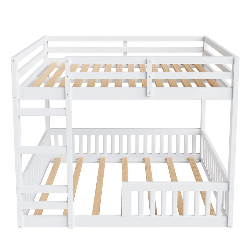 Stylish Bunk Bed With Ladder And Guardrails by Unique Piece Furniture