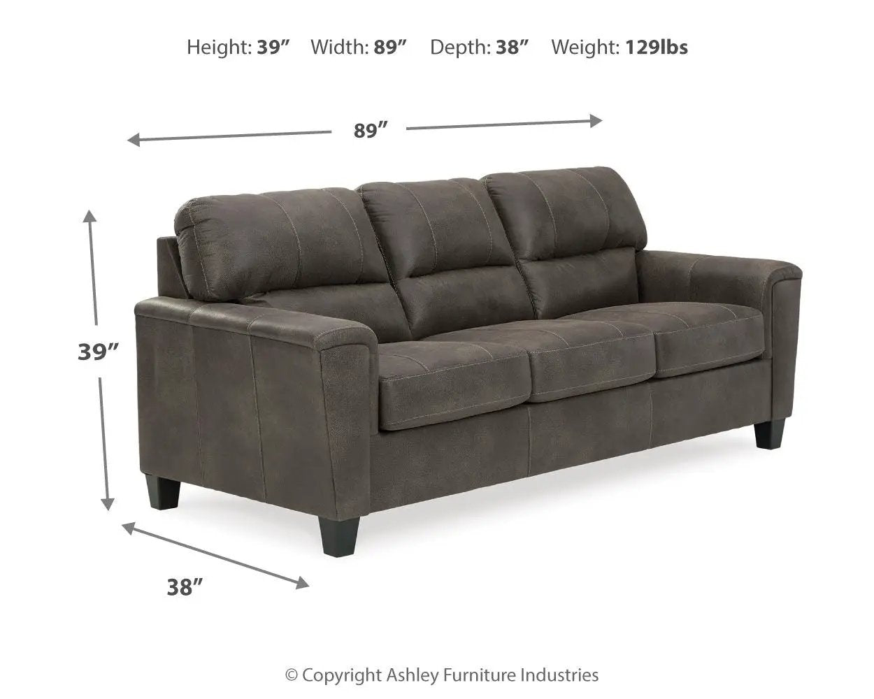 Navi - Stationary Sofa by Unique Piece Furniture