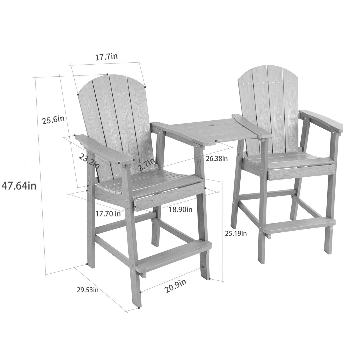Outdoor Bar Chair Set by HouseOfZazla