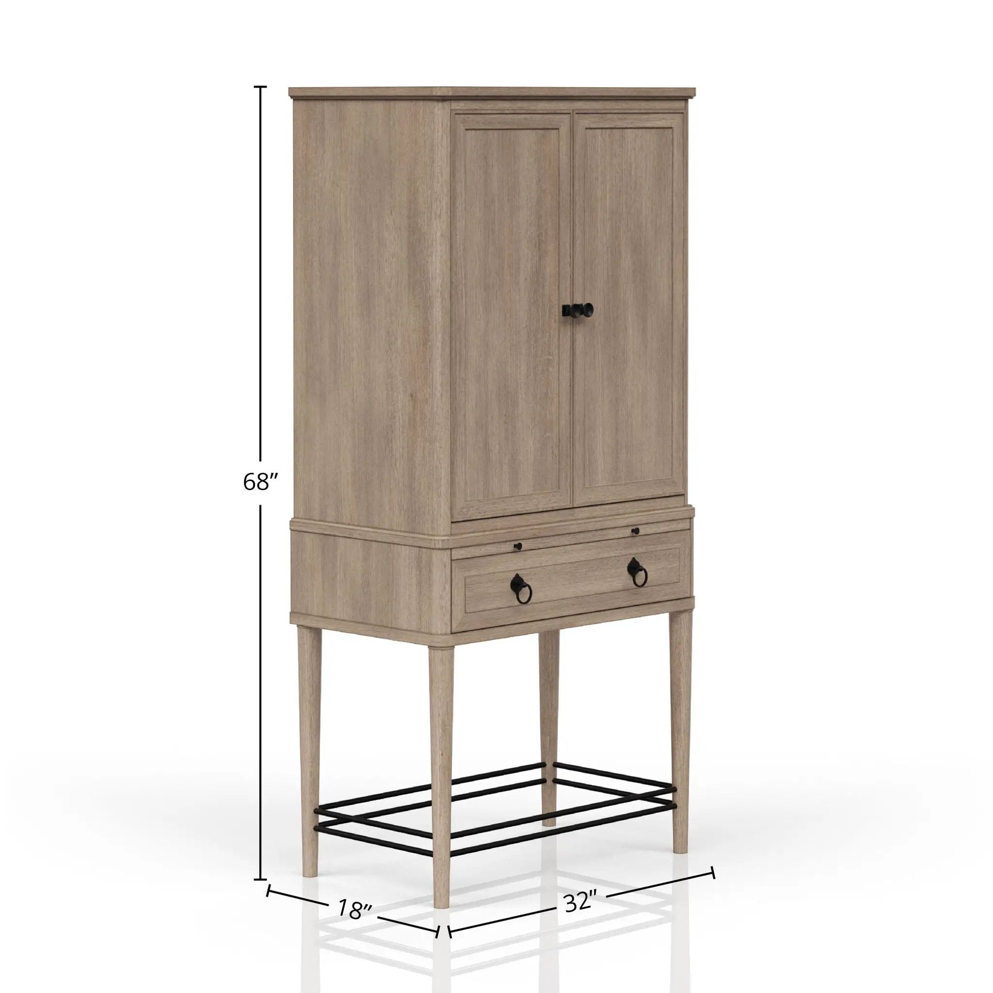 Bar Cabinet Colored - Sand by Unique Piece Furniture