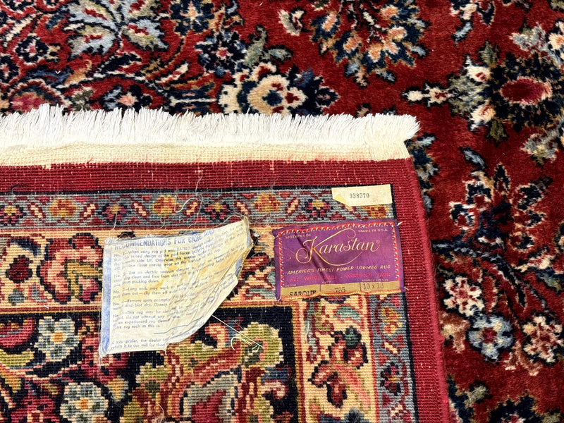10x18 Karastan Sarouk Rug #785, Wool Large Palace Sized Vintage Karastan Carpet by Jewel Rugs