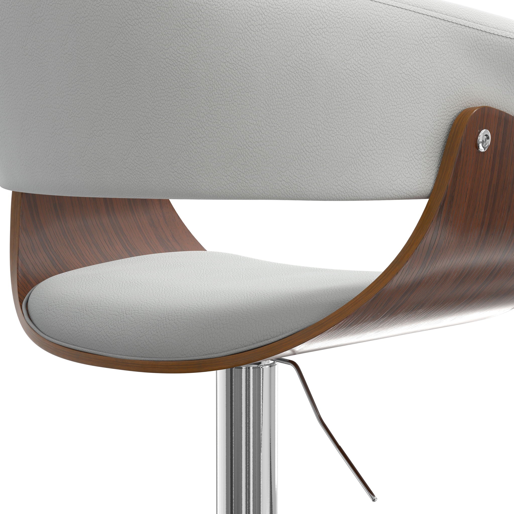 Sheldon - Upholstered Adjustable Swivel Bar Stool by HouseOfZazla