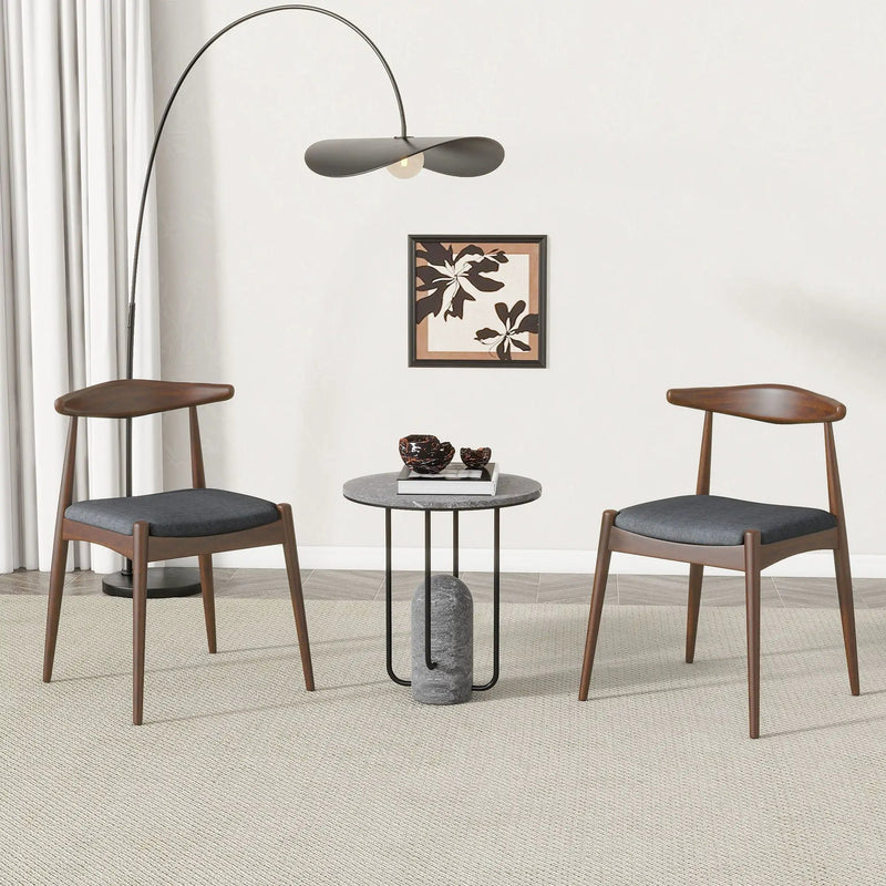 Dining Chairs With Ergonomic Backrest & Comfort Cushions (Set of 2) by HouseOfZazla