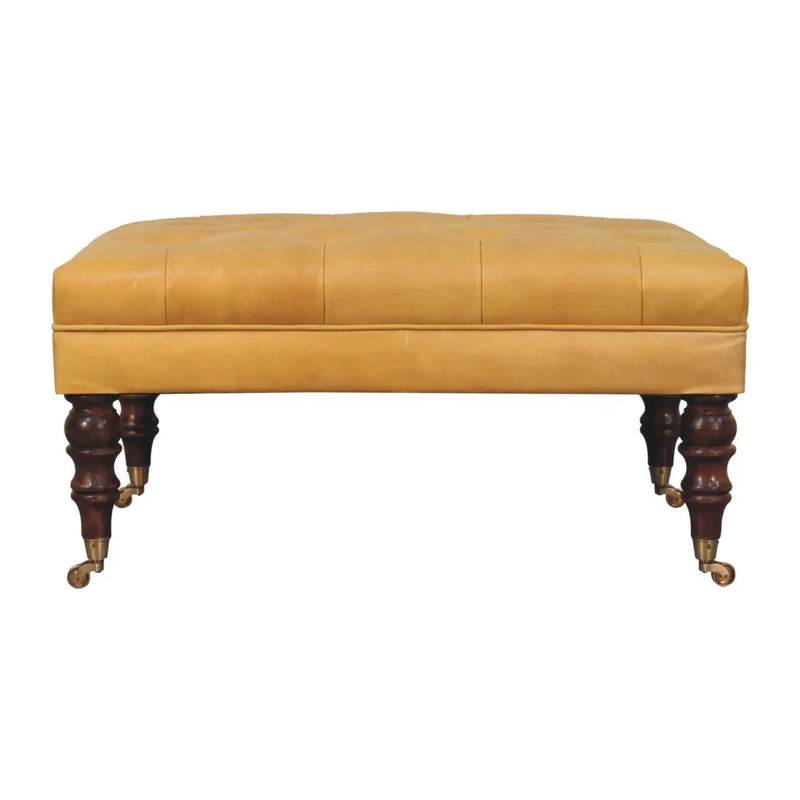 Buffalo - Ottoman With Castor Legs by Unique Piece Furniture