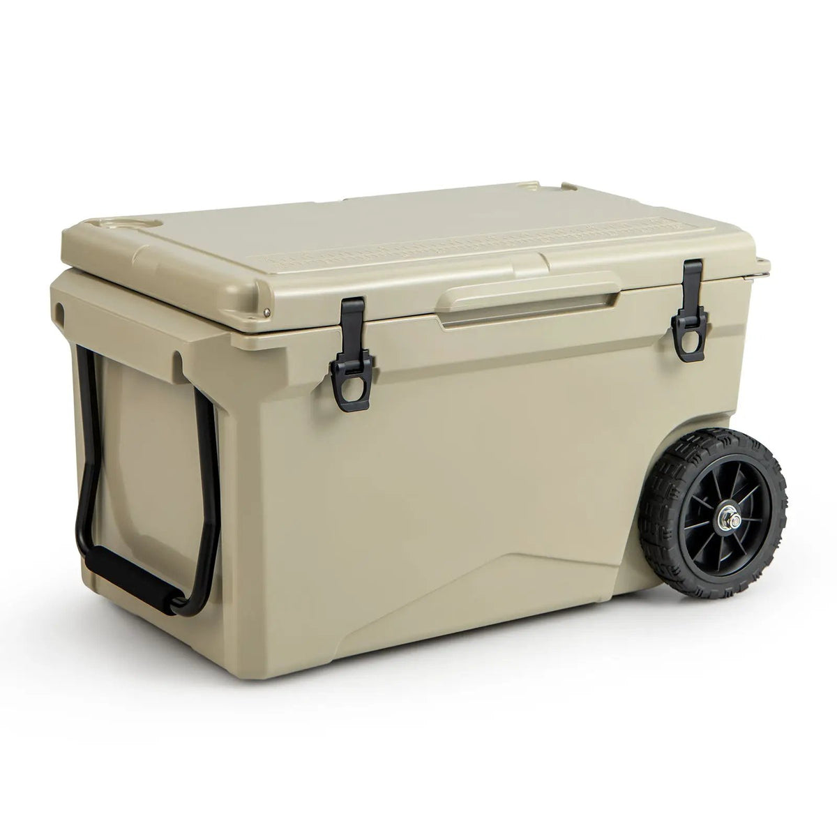 75 Quart Portable Cooler Rotomolded Ice Chest with Handles and Wheels by DirectDeals